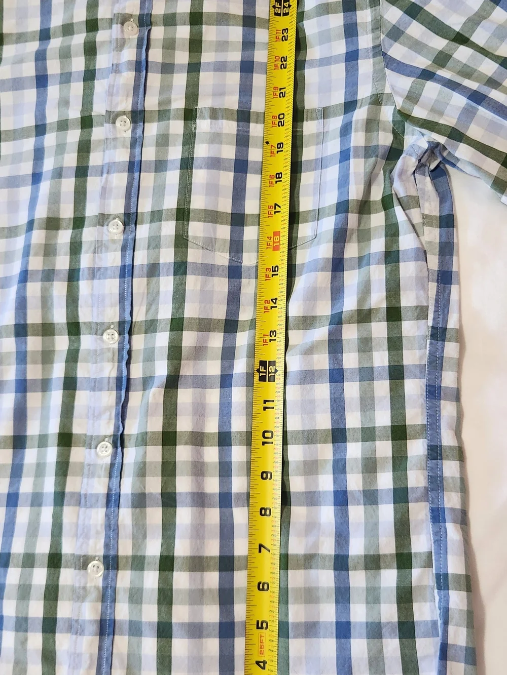 J. Crew Men's Green & Blue Plaid Button-Down Shirt